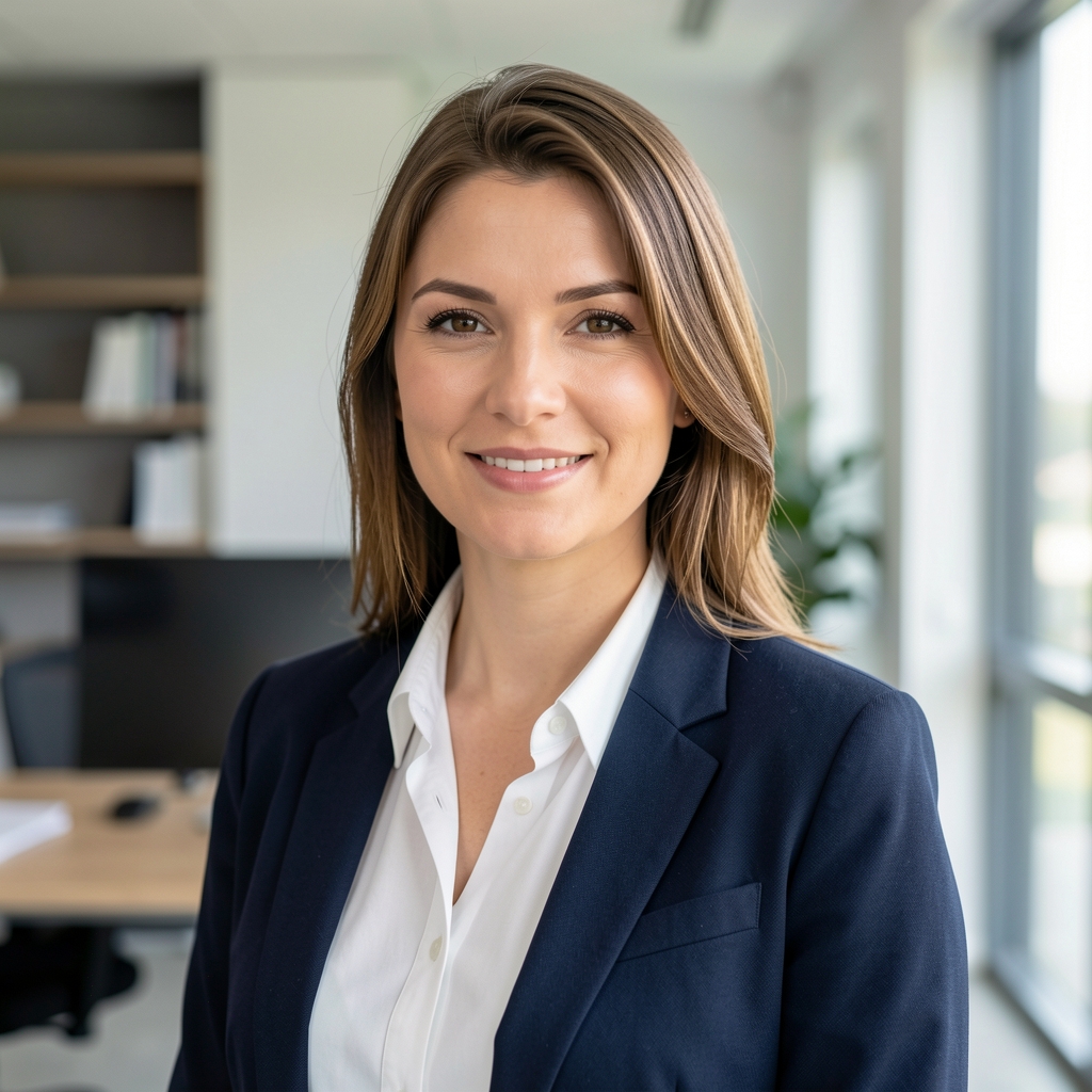 Jovana Nikolić, IT stručnjak i autorka tehničkih analiza u pametnoj kući, portret u modernoj kancelariji